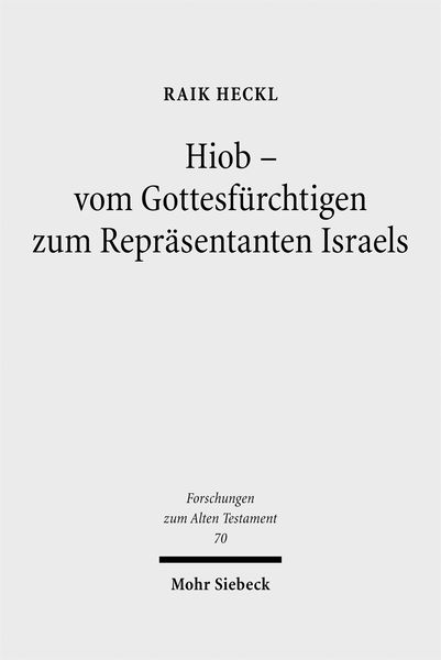 Produktbild: Hiob - Vom Gottesf&uuml;rchtigen zum Repr&auml;sentanten Israels