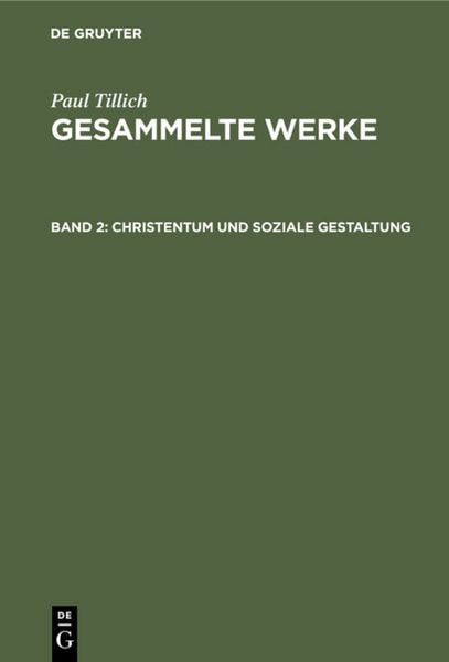 Produktbild: Christentum und soziale Gestaltung