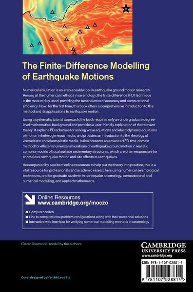 Produktbild: The Finite-Difference Modelling of Earthquake Motions