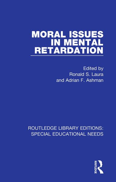 Produktbild: Moral Issues in Mental Retardation