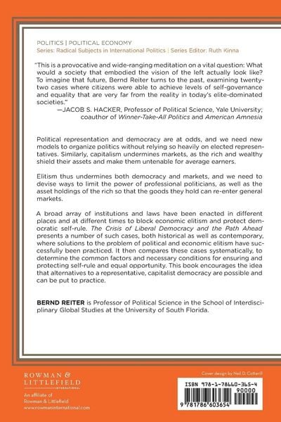 Produktbild: Crisis of Liberal Democracy and the Path Ahead