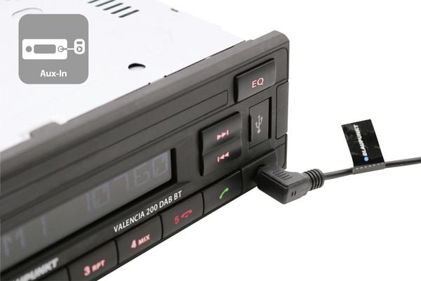 Produktbild: Blaupunkt Valencia 200 DAB BT Autoradio Bluetooth&reg;-Freisprecheinrichtung, DAB+ Tuner