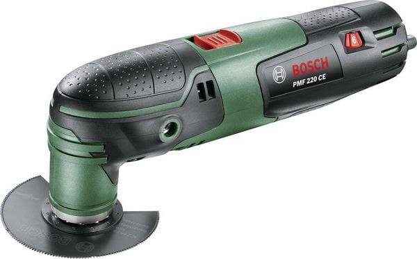 Produktbild: Bosch Home and Garden PMF 220 CE Set 0603102001 Multifunktionswerkzeug mit Zubeh&ouml;r, inkl. Koffer 16teilig 220 W