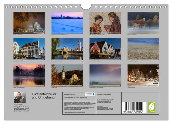 Produktbild: F&uuml;rstenfeldbruck und Umgebung (Wandkalender 2027 DIN A4 quer), CALVENDO Monatskalender