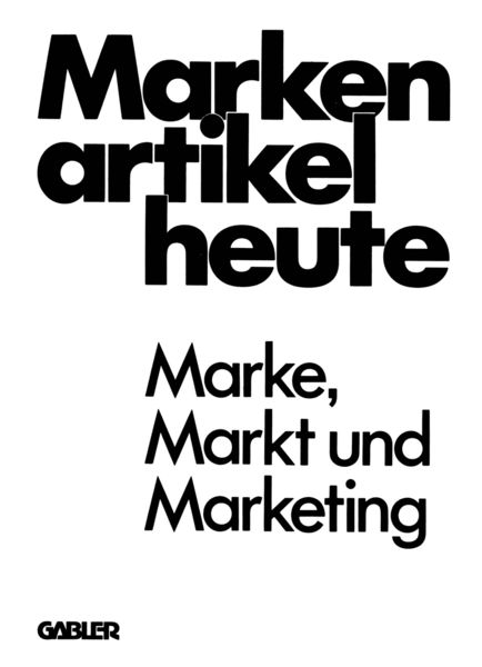 Produktbild: Markenartikel heute