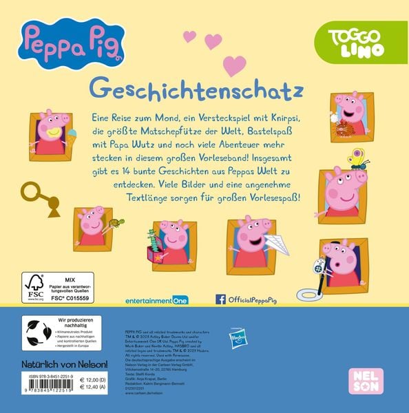 Produktbild: Peppa Wutz Gutenachtgeschichten: Geschichtenschatz