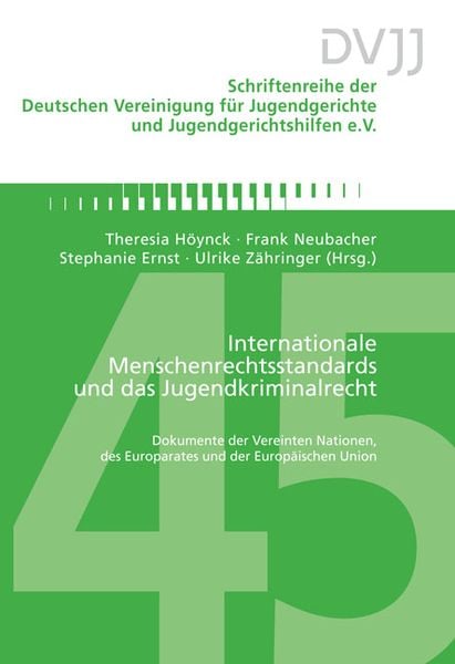 Produktbild: Internationale Menschenrechtsstandards und das Jugendkriminalrecht