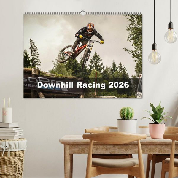 Produktbild: Downhill Racing 2026 (Wandkalender 2026 DIN A2 quer), CALVENDO Monatskalender