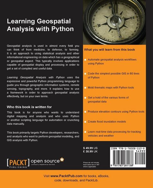 Produktbild: Learning Geospatial Analysis with Python