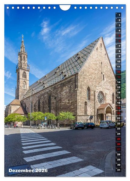 Produktbild: Stadtherz BOZEN (Wandkalender 2026 DIN A4 hoch), CALVENDO Monatskalender