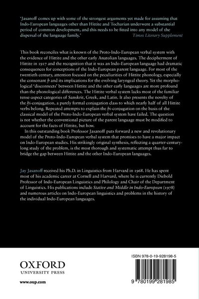 Produktbild: Hittite and the Indo-European Verb
