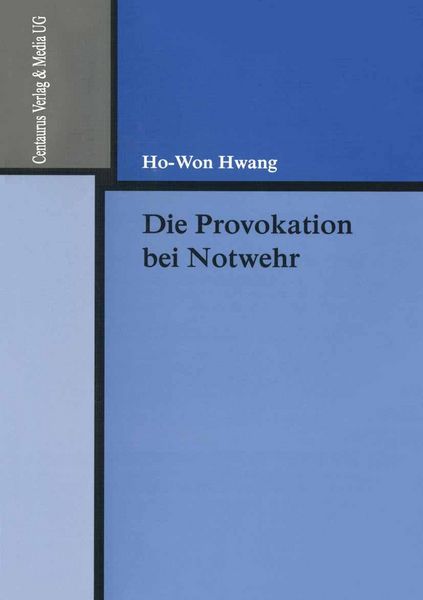 Produktbild: Die Provokation bei Notwehr