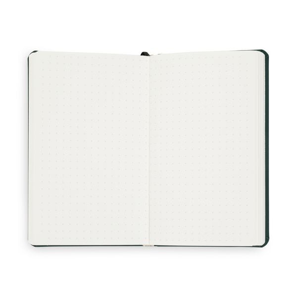 Produktbild: Notizbuch A6 Hardcover Moss Green Punktiert, 192 Seiten