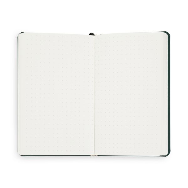 Produktbild: Notizbuch A6 Hardcover Moss Green Punktiert, 192 Seiten