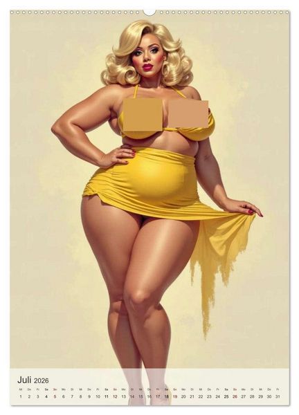 Produktbild: Pin-up Girls - Frech, Freiz&uuml;gig und Verf&uuml;hrerisch (hochwertiger Premium Wandkalender 2026 DIN A2 hoch), Kunstdruck in Hochglanz