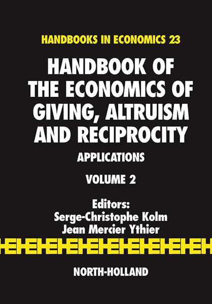 Produktbild: Handbook of the Economics of Giving, Altruism and Reciprocity