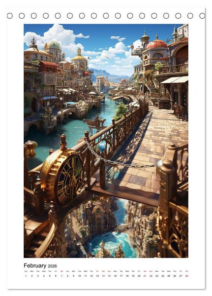 Produktbild: Incredibly Cool Places (Desk Calendar 2026 DIN A5 portrait), CALVENDO 12 Month DeskCalendar