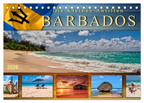 Produktbild: Die kleinen Antillen - Barbados (Tischkalender 2026 DIN A5 quer), CALVENDO Monatskalender