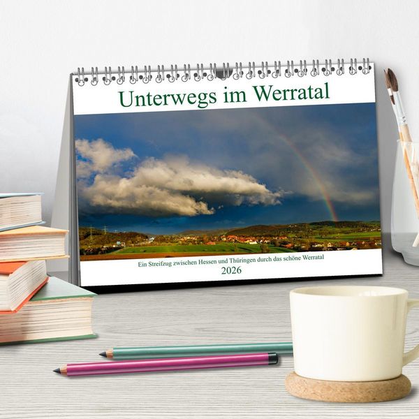 Produktbild: Unterwegs im Werratal (Tischkalender 2026 DIN A5 quer), CALVENDO Monatskalender