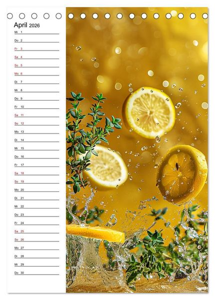 Produktbild: Kr&auml;uterfrische (Tischkalender 2026 DIN A5 hoch), CALVENDO Monatskalender