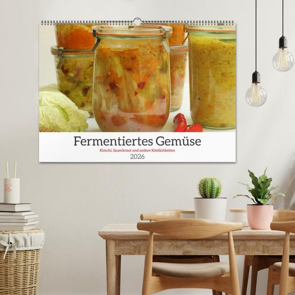 Produktbild: Fermentiertes Gem&uuml;se (Wandkalender 2026 DIN A2 quer), CALVENDO Monatskalender