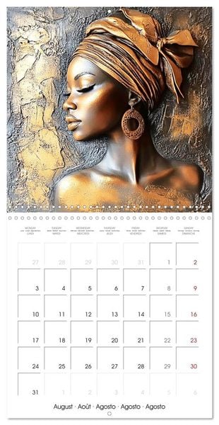 Produktbild: Artistic African Grace (Wall Calendar 2026 12 &times; 12 Inch) CALVENDO 12 Month Wall Calendar