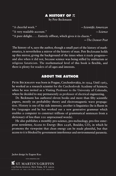 Produktbild: A History of Pi