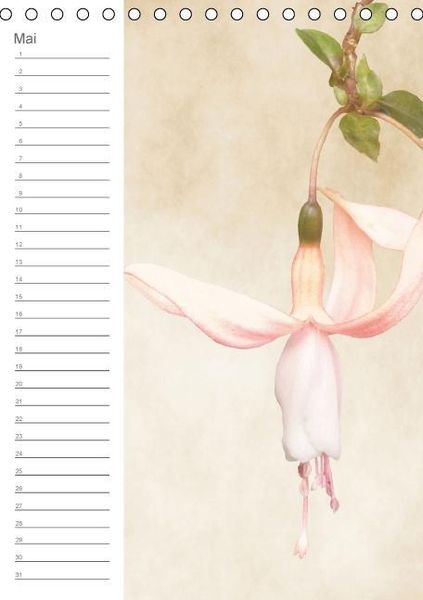 Produktbild: Zarte Bl&uuml;ten / Geburtstagskalender (Tischkalender immerw&auml;hrend DIN A5 hoch)