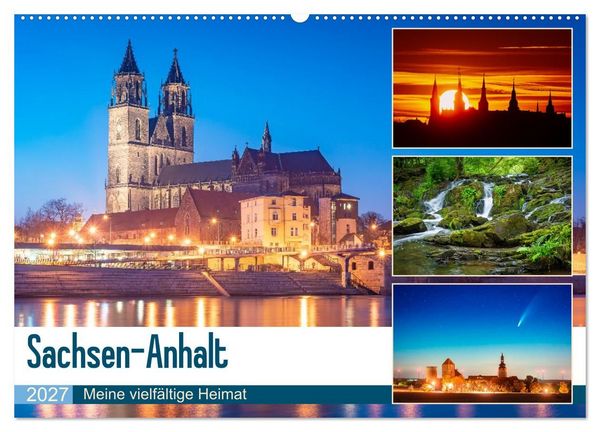 Produktbild: Sachsen-Anhalt - Meine vielf&auml;ltige Heimat (Wandkalender 2027 DIN A2 quer), CALVENDO Monatskalender