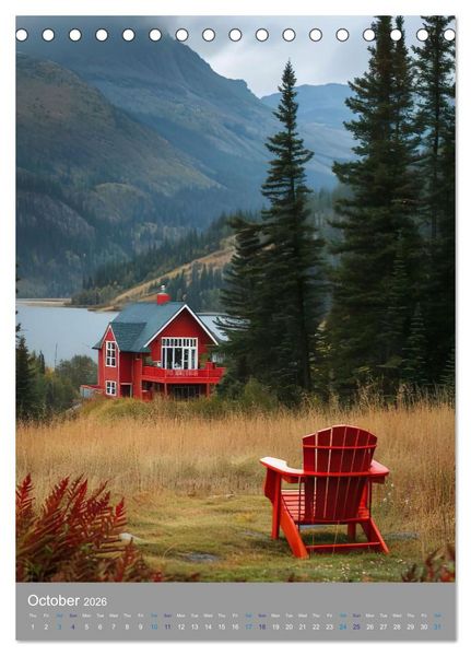 Produktbild: Chairscape (Desk Calendar 2026 DIN A5 portrait), CALVENDO 12 Month DeskCalendar