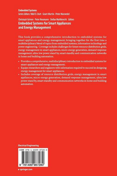 Produktbild: Embedded Systems for Smart Appliances and Energy Management