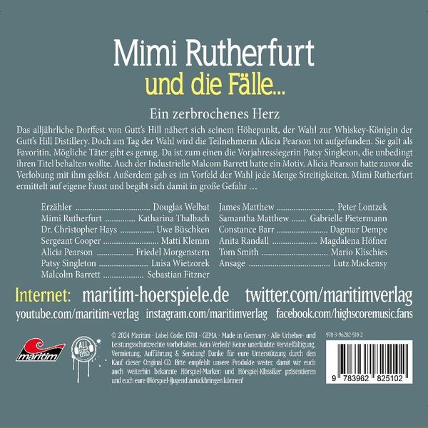Produktbild: Ein zerbrochenes Herz, 1 Audio-CD