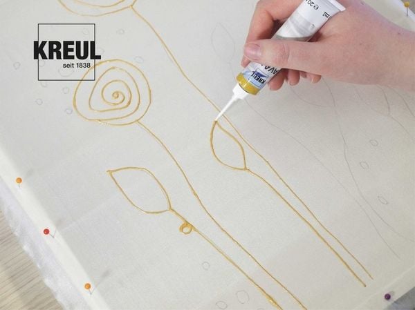 Produktbild: KREUL Javana Malen auf Seide, Starter Set mit 5 Seidenmalfarben &agrave; 20 ml