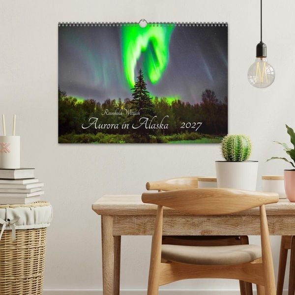 Produktbild: Aurora in Alaska (Wandkalender 2027 DIN A3 quer), CALVENDO Monatskalender