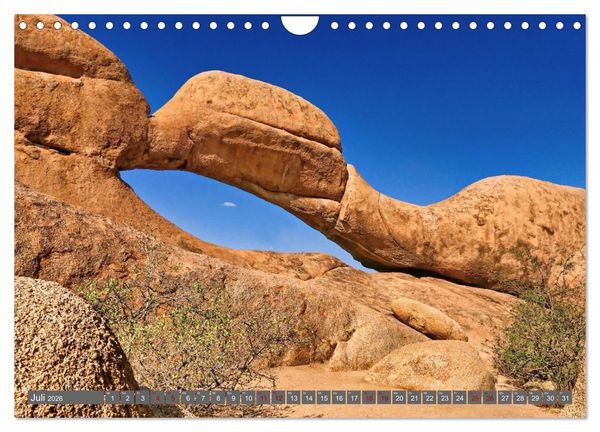 Produktbild: Namibia &ndash; Faszination Damaraland und Spitzkoppe (Wandkalender 2026 DIN A4 quer), CALVENDO Monatskalender