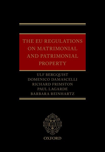 Produktbild: The EU Regulations on Matrimonial and Patrimonial Property
