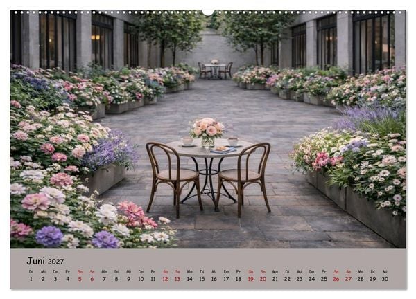 Produktbild: Urbane Oasen - Wo die Stadt aufblüht (hochwertiger Premium Wandkalender 2027 DIN A2 quer), Kunstdruck in Hochglanz