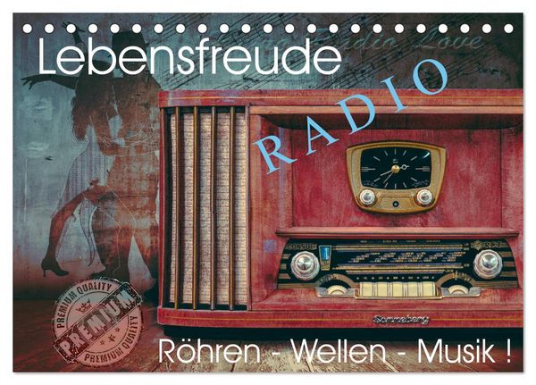 Produktbild: Lebensfreude Radio (Tischkalender 2026 DIN A5 quer), CALVENDO Monatskalender