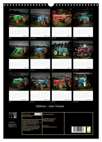 Produktbild: Oldtimer - mein Trecker (Wandkalender 2026 DIN A3 hoch), CALVENDO Monatskalender