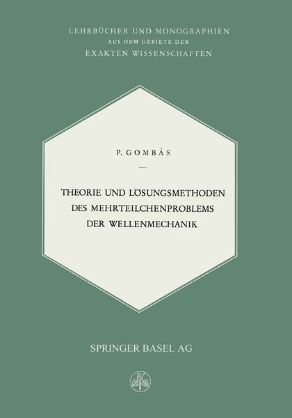 Produktbild: Theorie und L&ouml;sungsmethoden des Mehrteilchenproblems der Wellenmechanik