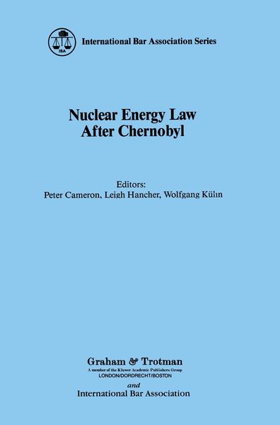 Produktbild: Nuclear Energy Law after Chernobyl