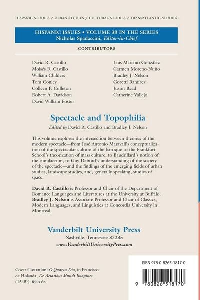 Produktbild: Spectacle and Topophilia
