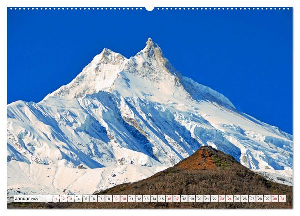 Produktbild: Der Manaslu Himal, gewaltige Bergriesen (Wandkalender 2027 DIN A2 quer), CALVENDO Monatskalender
