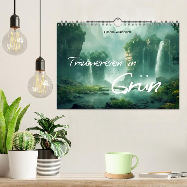 Produktbild: Tr&auml;umereien in Gr&uuml;n (Wandkalender 2026 DIN A4 quer), CALVENDO Monatskalender