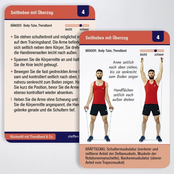 Produktbild: Trainingskarten: Rückenfit mit TheraBand® & Co.