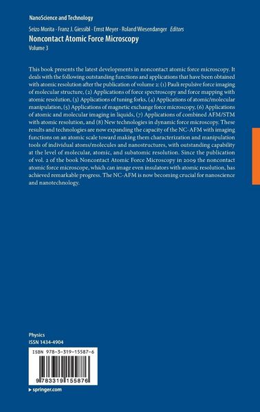 Produktbild: Noncontact Atomic Force Microscopy
