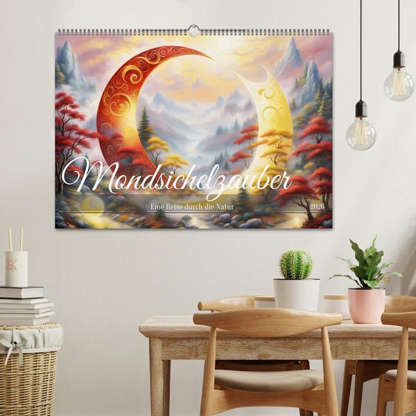Produktbild: Mondsichelzauber Eine Reise durch die Natur (Wandkalender 2026 DIN A2 quer), CALVENDO Monatskalender