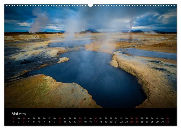 Produktbild: Island - Wundervolle Landschaften (Wandkalender 2026 DIN A2 quer), CALVENDO Monatskalender