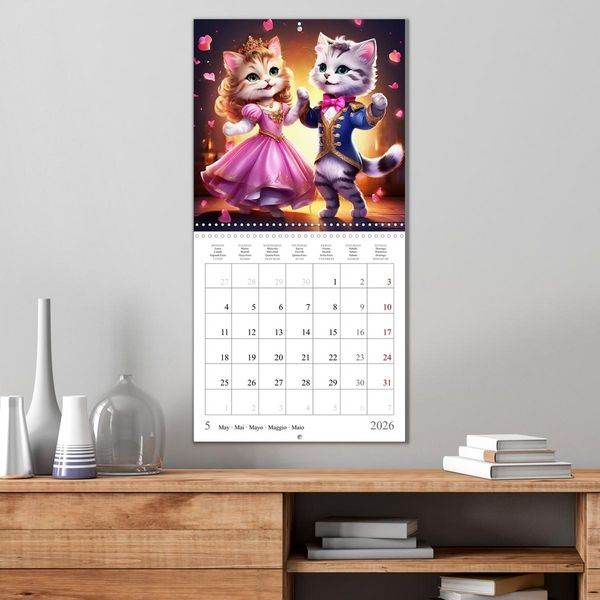 Produktbild: Cute Cats Dancing (Wall Calendar 2026 12 &times; 12 Inch) CALVENDO 12 Month Wall Calendar