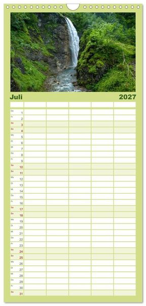 Produktbild: Familienplaner 2027 - Oberstdorf - Bergparadies in den Alpen mit 5 Spalten (Wandkalender, 21 x 45 cm) CALVENDO